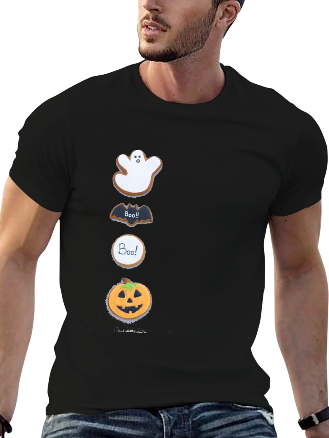 Halloween Cookies Mens Graphic T-Shirt