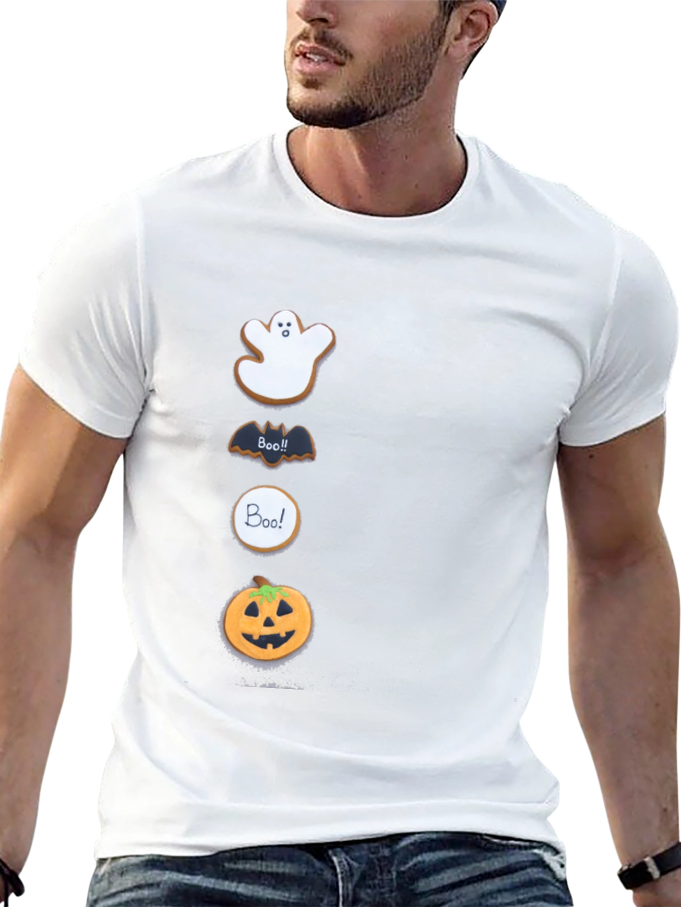 Halloween Cookies Mens Graphic T-Shirt