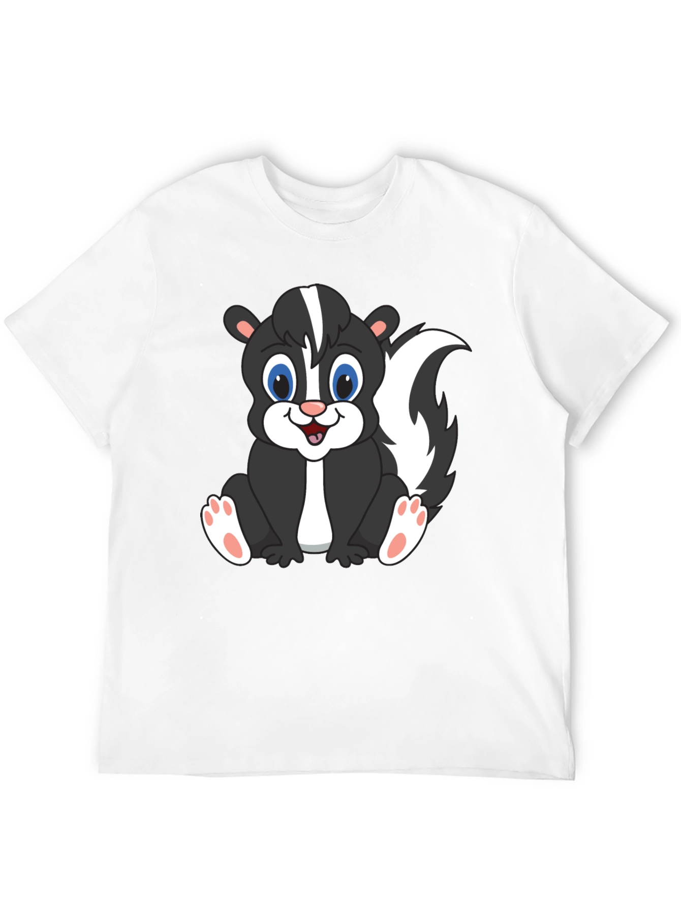Cute Skunk Graphic T-Shirt - Black Unisex Tee
