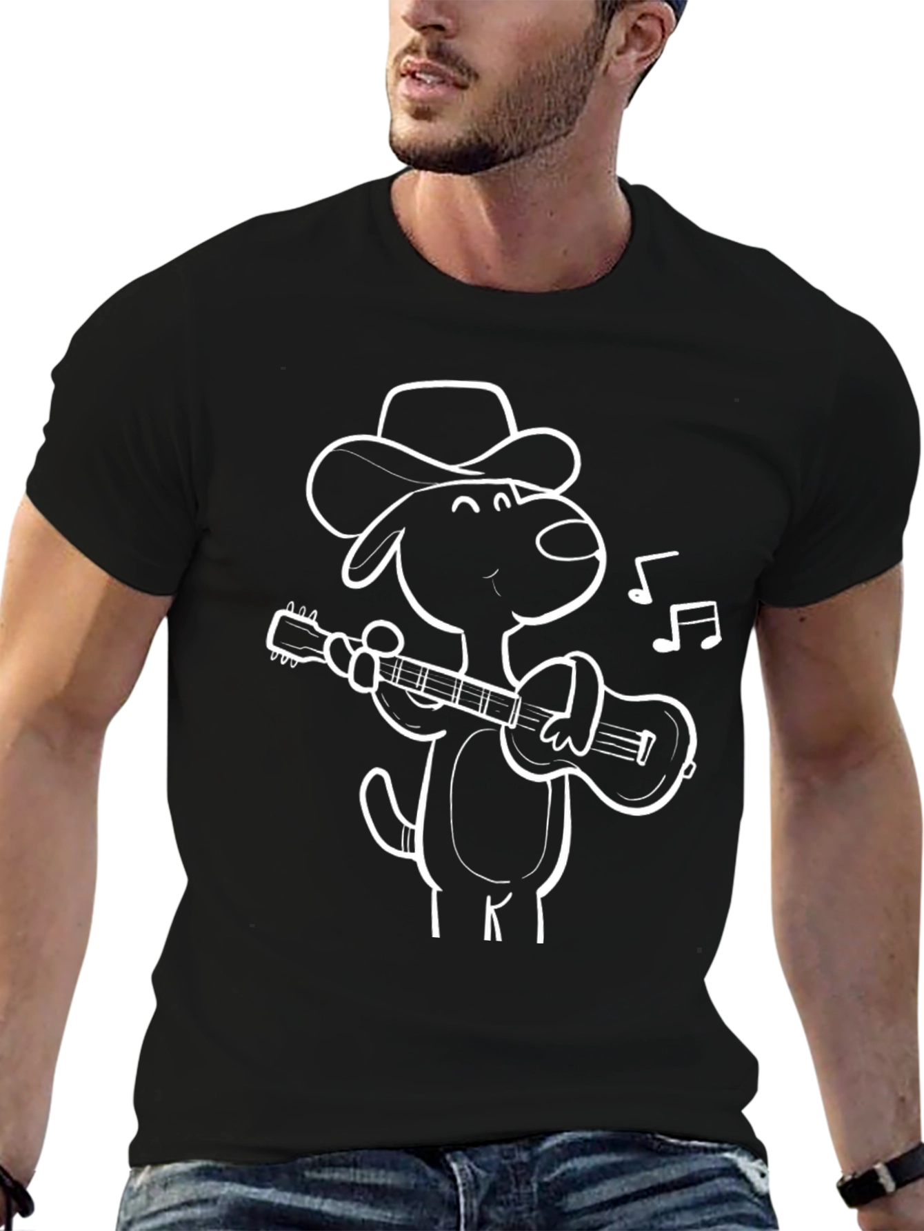 Dog Playing Guitar T-Shirt
