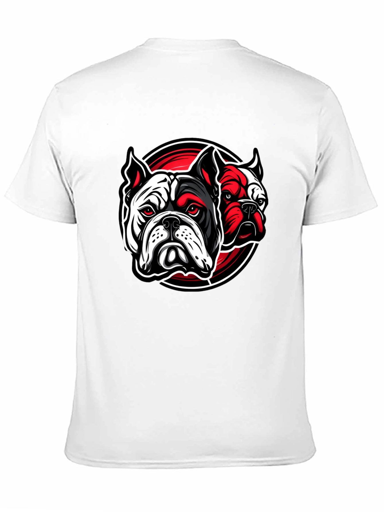 Bulldog Graphic Print Black T-Shirt