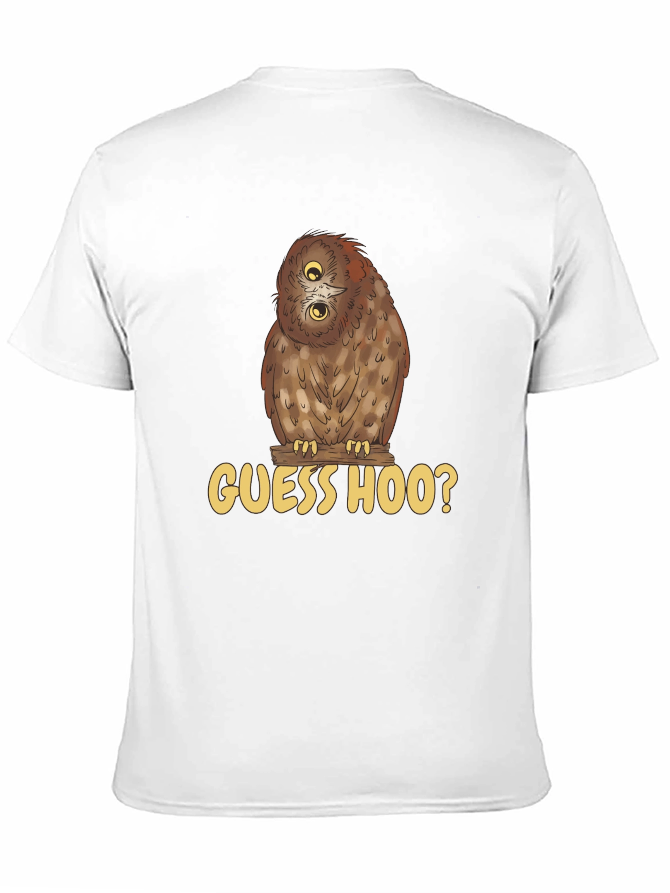 Guess Hoo? Owl Graphic Black T-Shirt