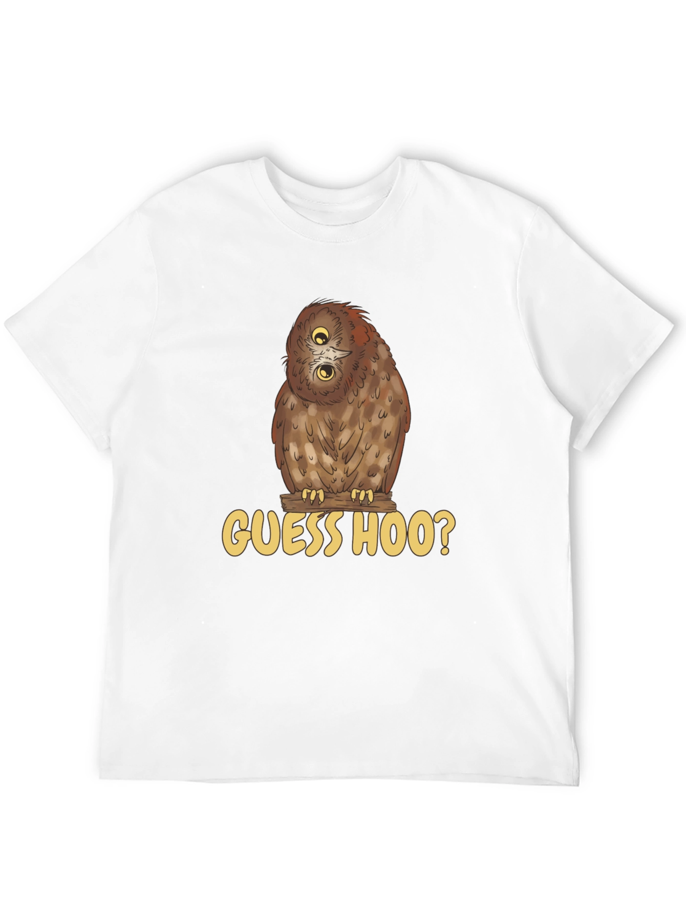 Guess Hoo? Owl Graphic Black T-Shirt