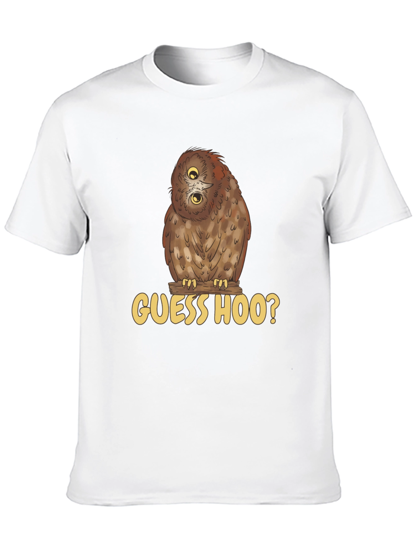 Guess Hoo? Owl Graphic Black T-Shirt