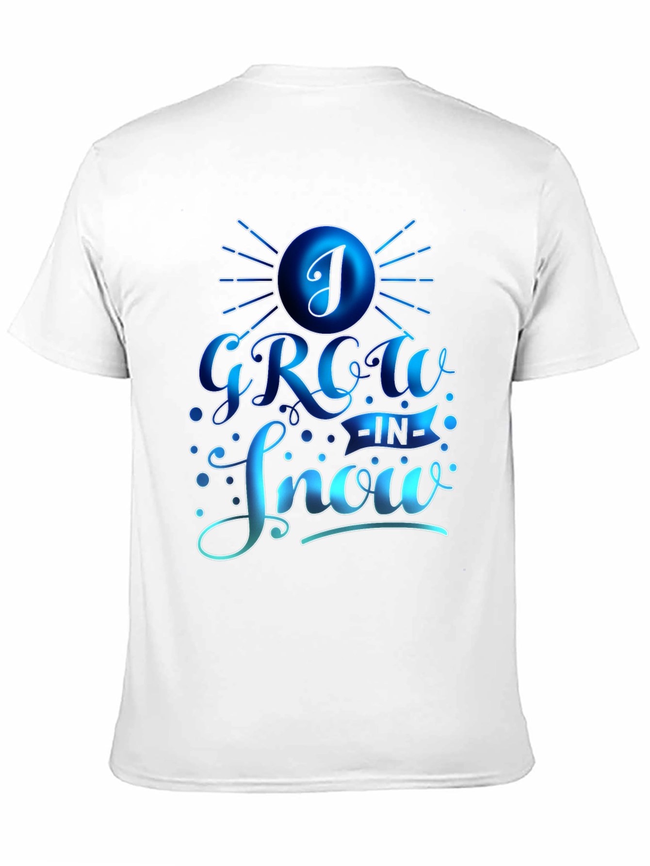 I Grow in Snow Black T-Shirt