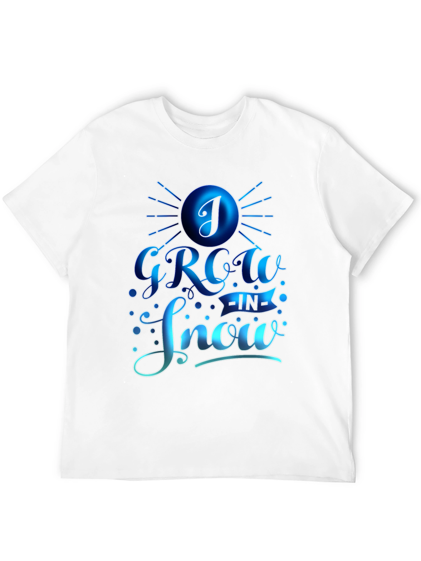 I Grow in Snow Black T-Shirt