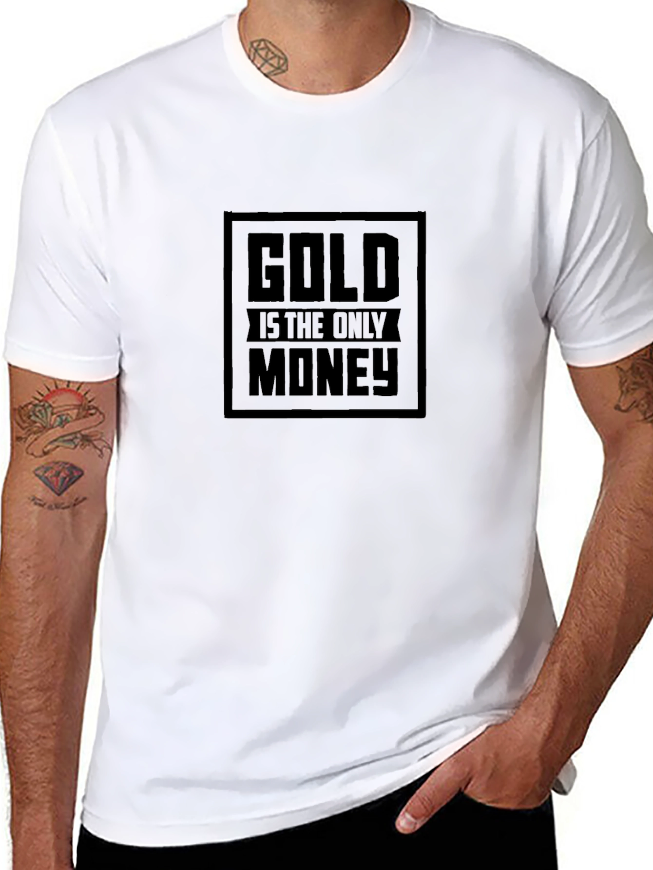 Gold Is The Only Money Graphic Tee