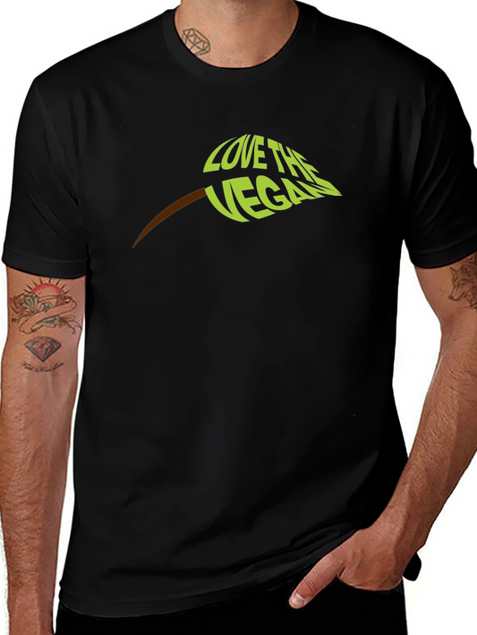 Love The Vegan T-Shirt - Black Vegan Tee