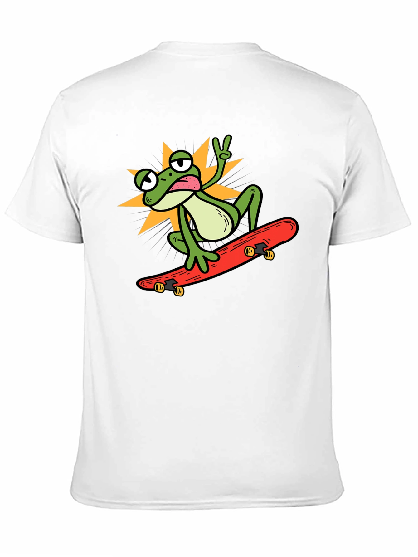 Cool Frog Skateboarder Graphic Tee