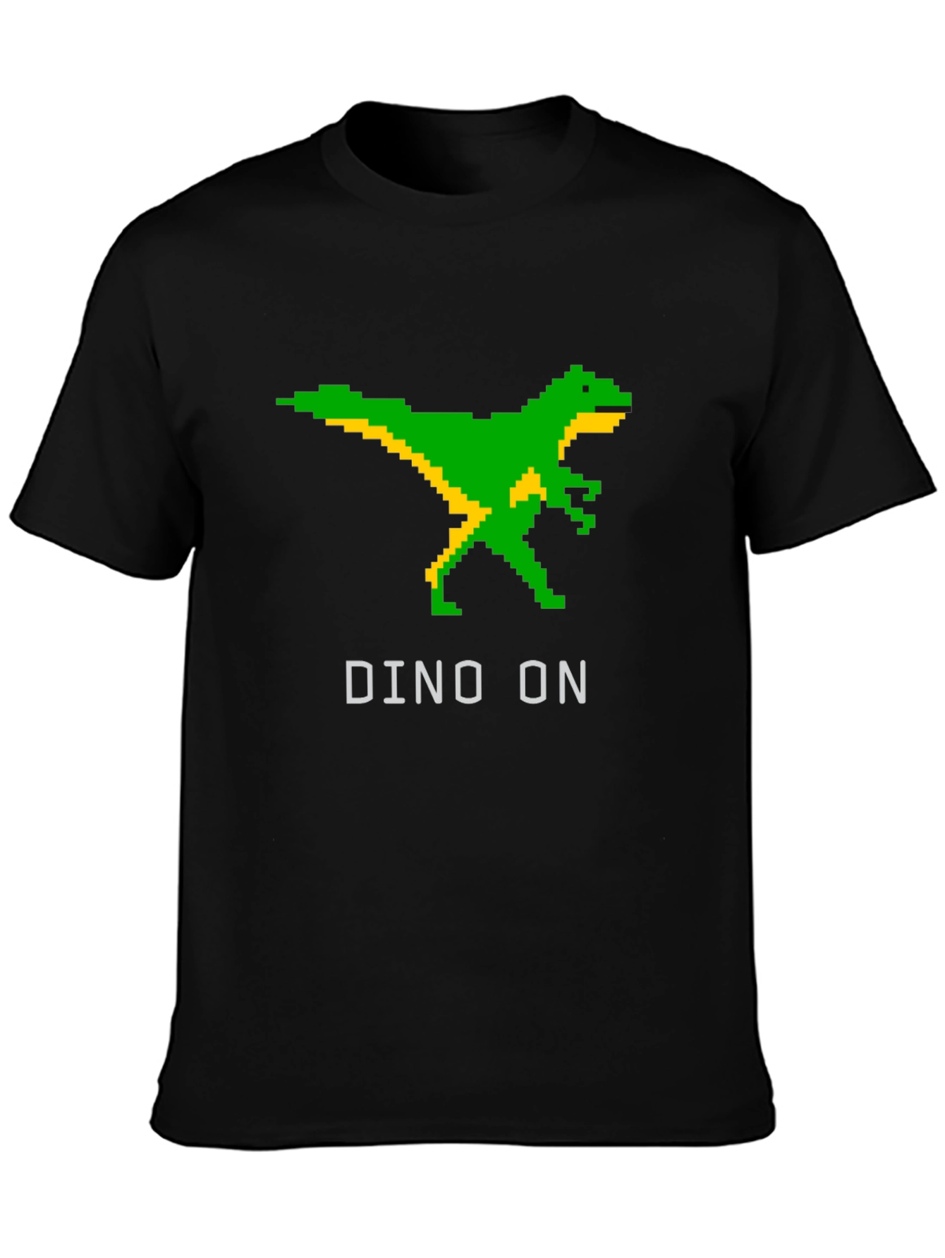 DINO ON Black T-Shirt