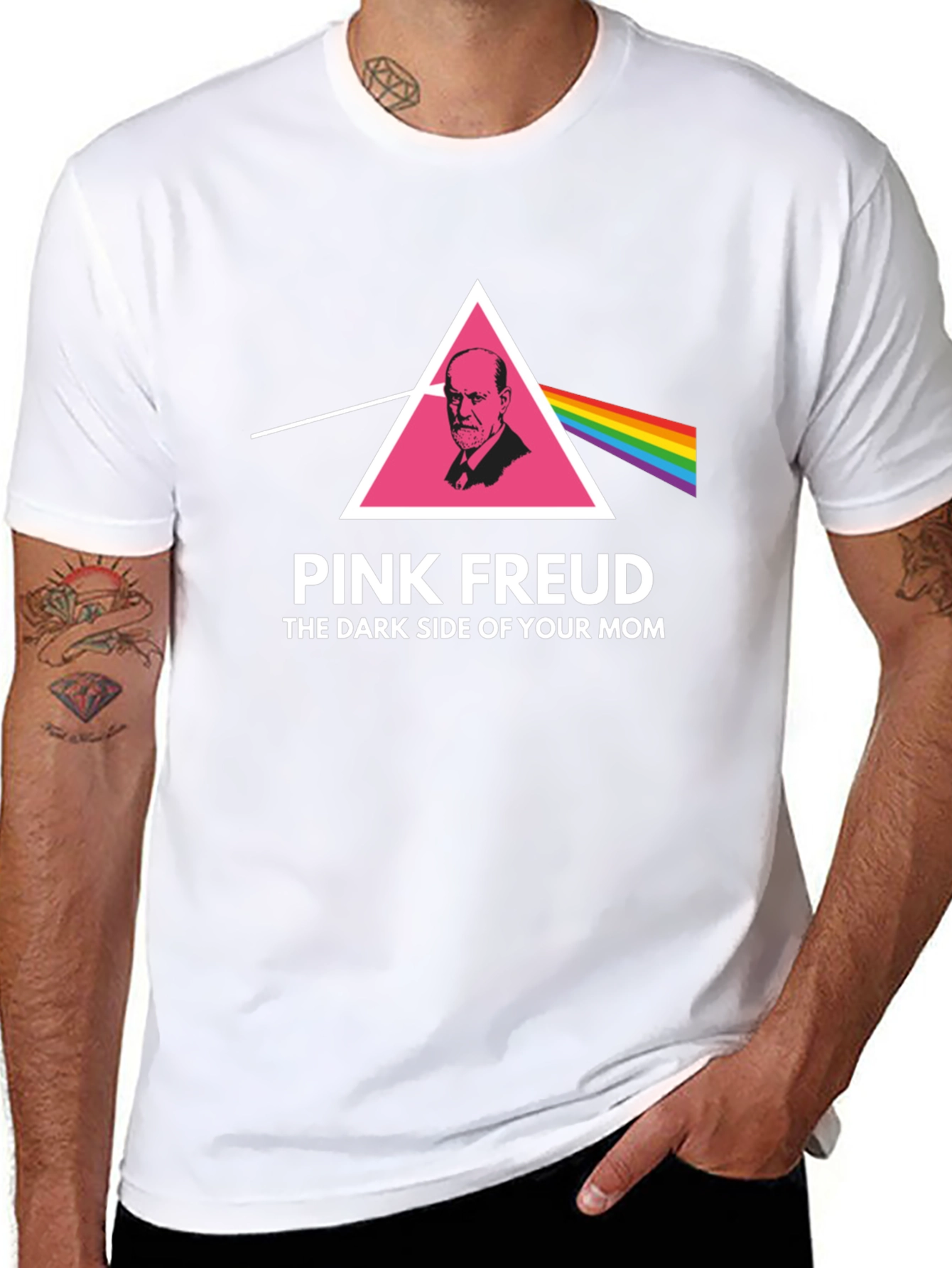 Pink Freud T-Shirt - Dark Side of Your Mom