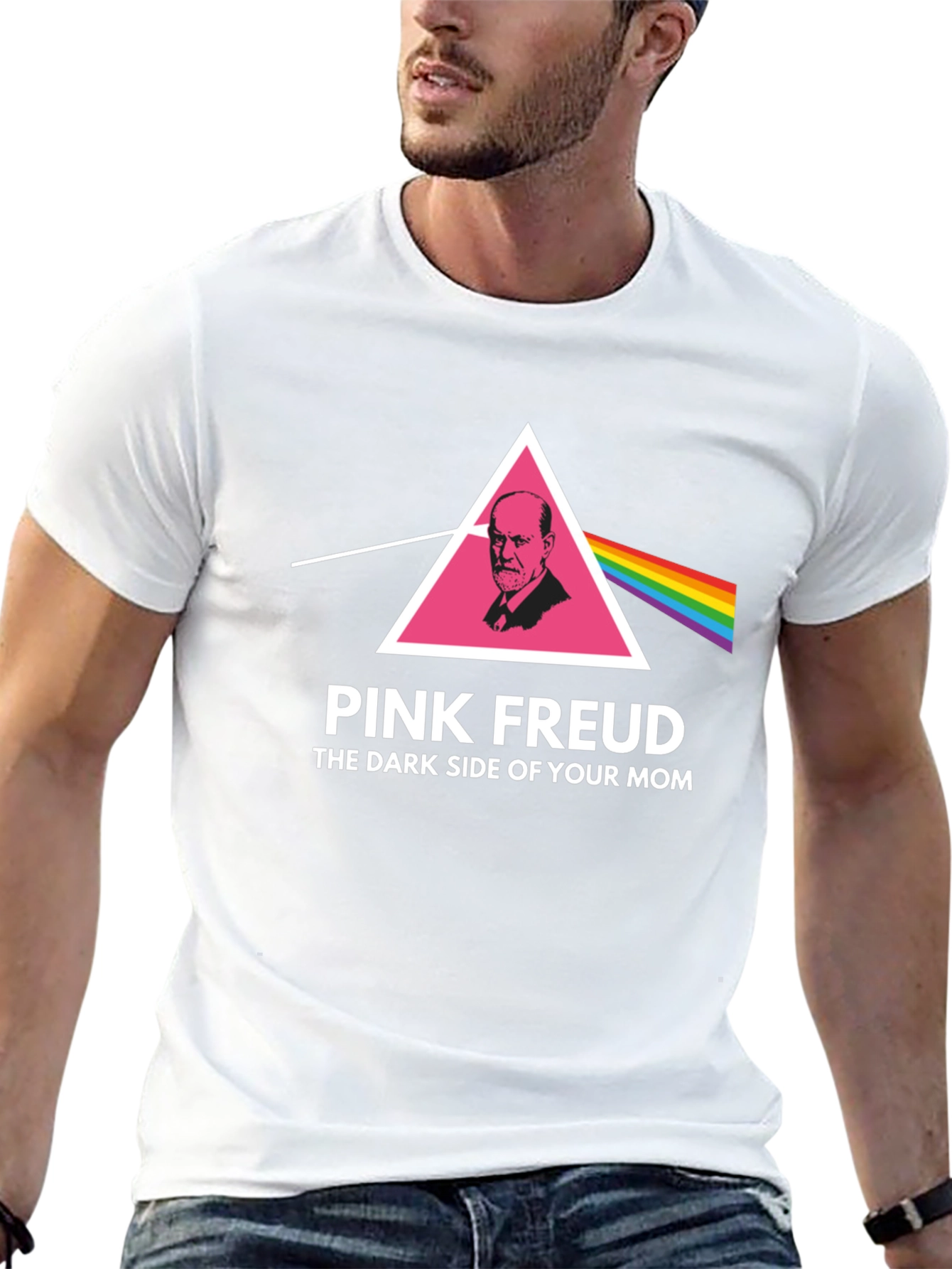 Pink Freud T-Shirt - Dark Side of Your Mom