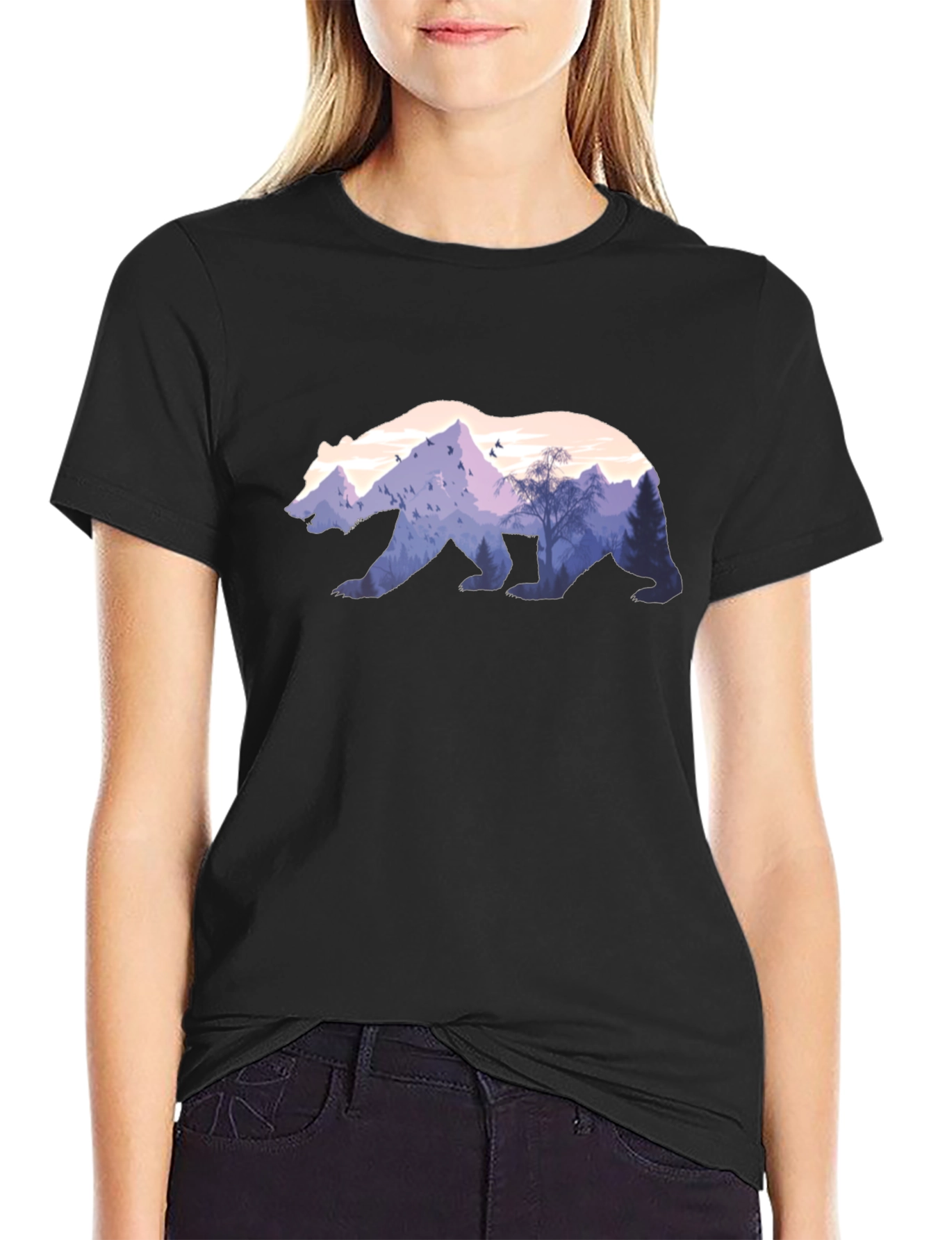Nature Bear Graphic T-Shirt