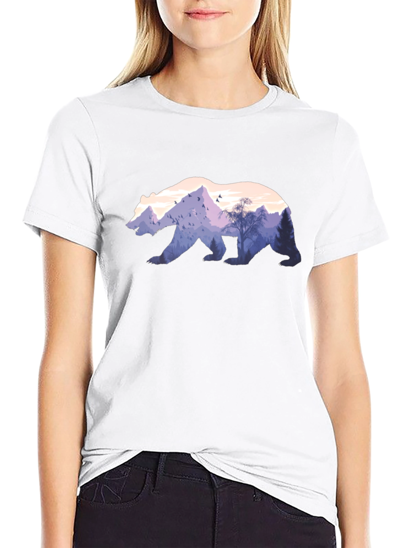 Nature Bear Graphic T-Shirt