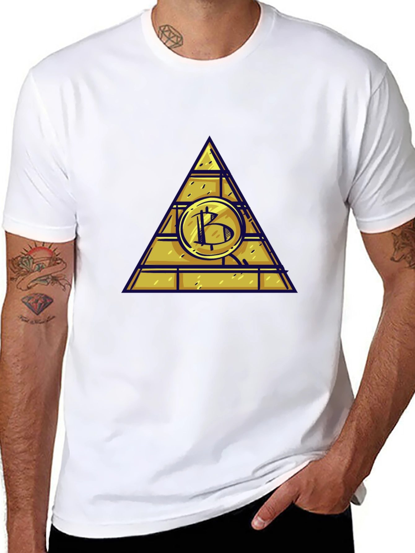 Bitcoin Pyramid T-Shirt - Crypto Currency Tee