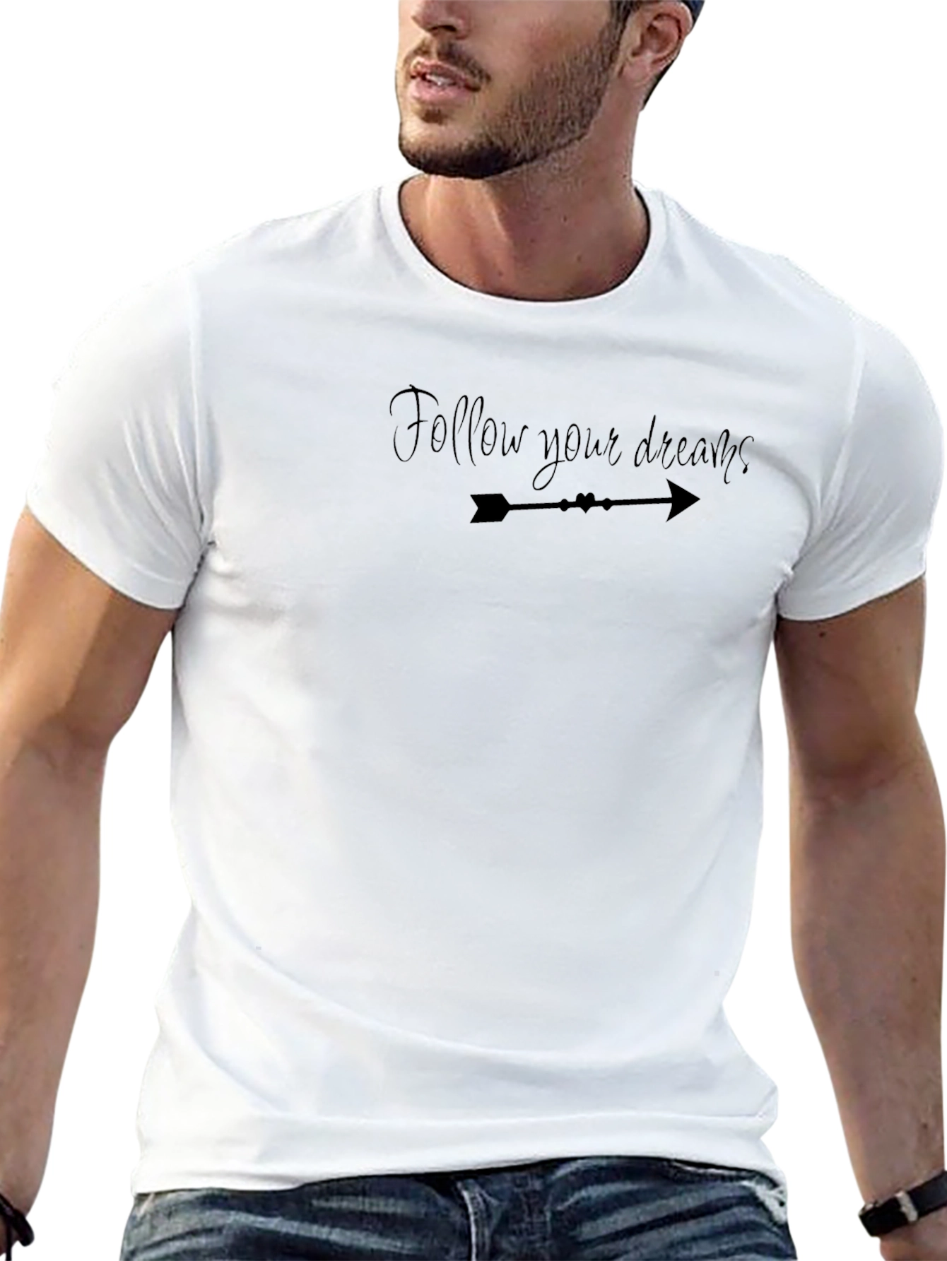 Follow Your Dreams Graphic T-Shirt - Black