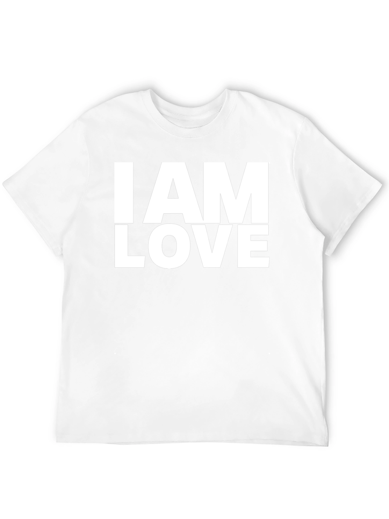 I AM LOVE Black Graphic T-Shirt