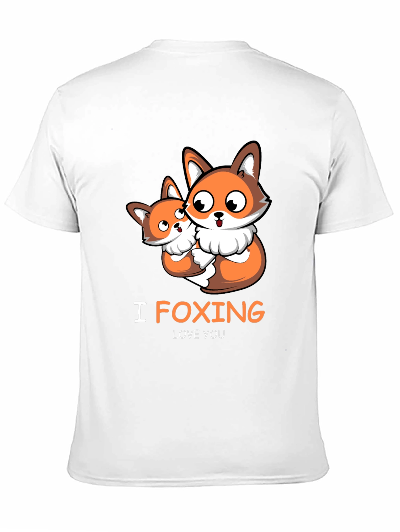 Cute Fox I Foxing Love You Graphic T-Shirt