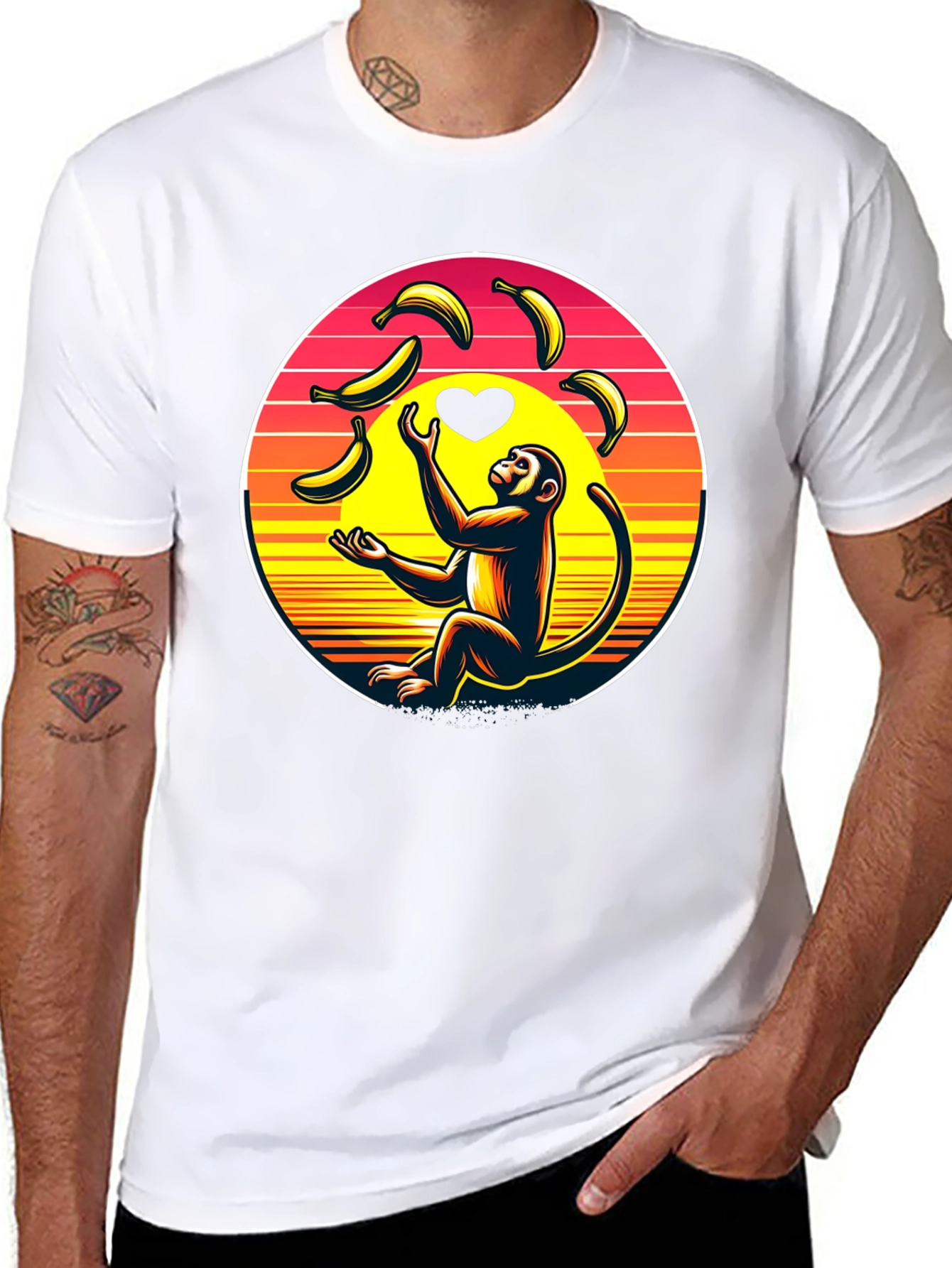 Monkey Banana Juggling Graphic Tee