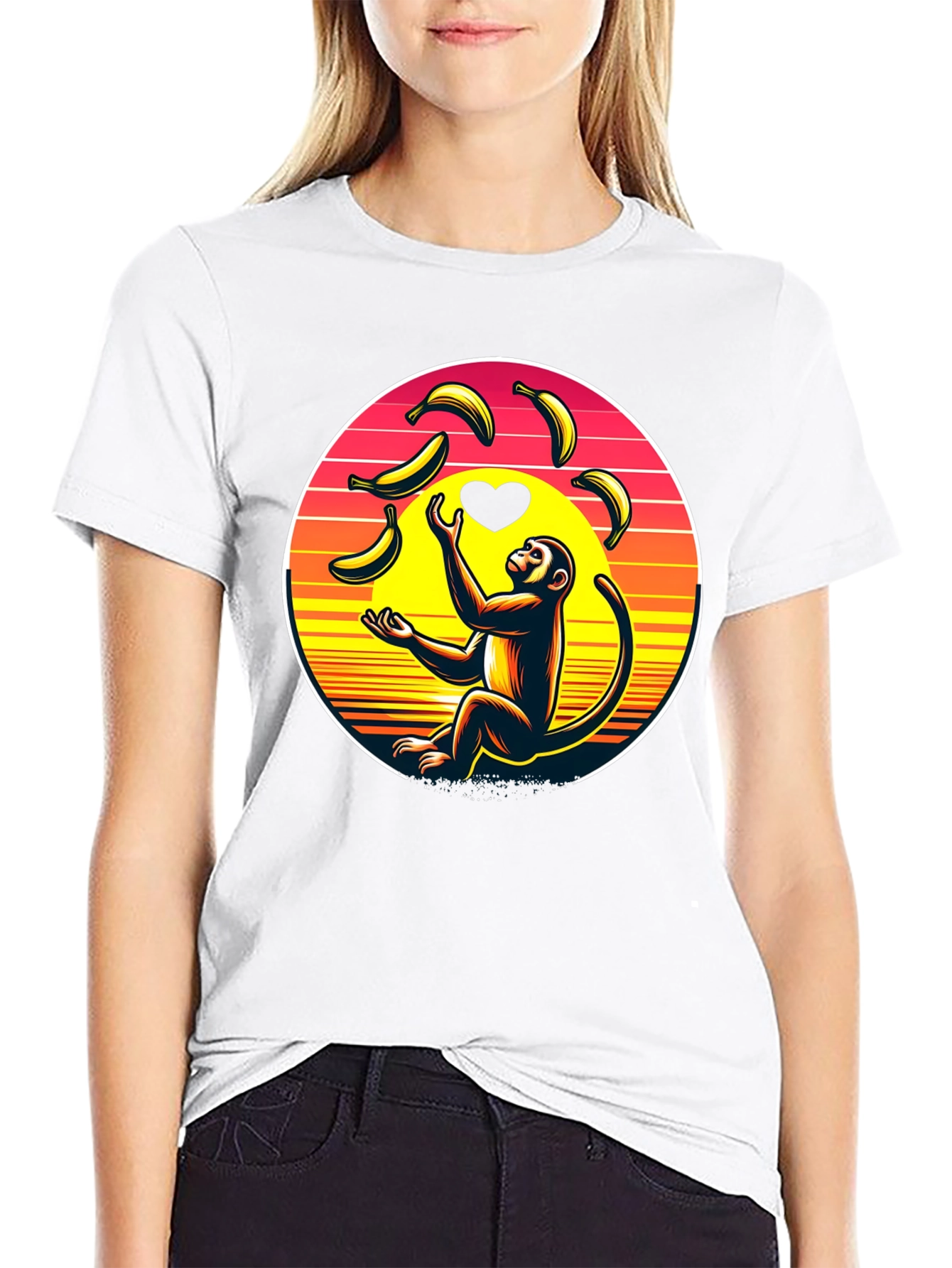 Monkey Banana Juggling Graphic Tee