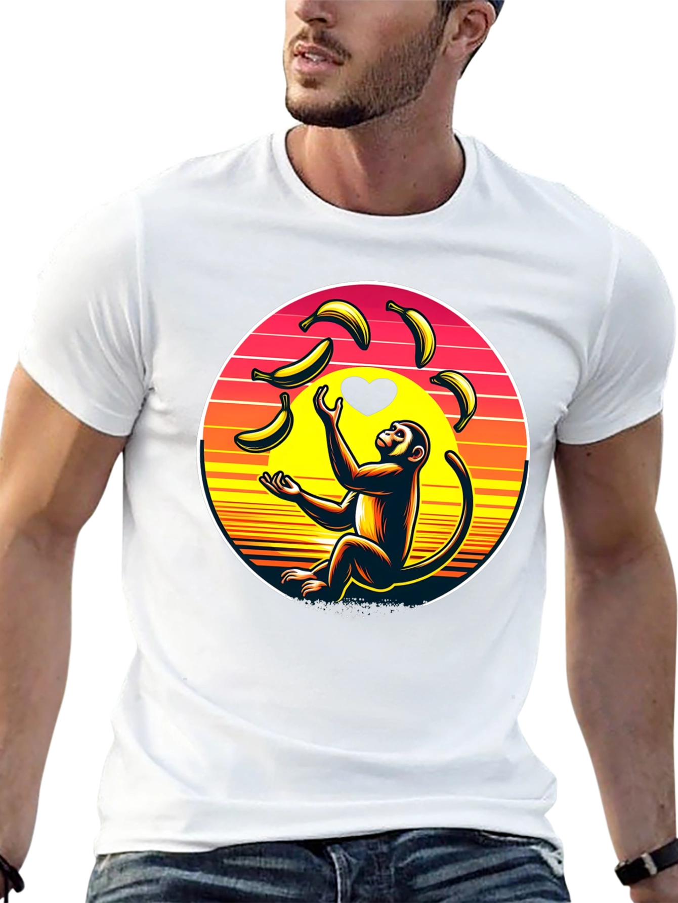 Monkey Banana Juggling Graphic Tee