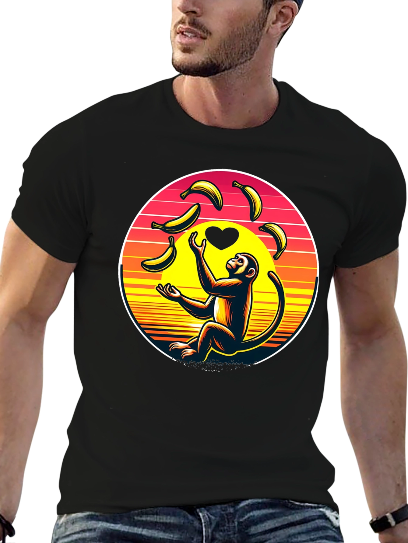 Monkey Banana Juggling Graphic Tee