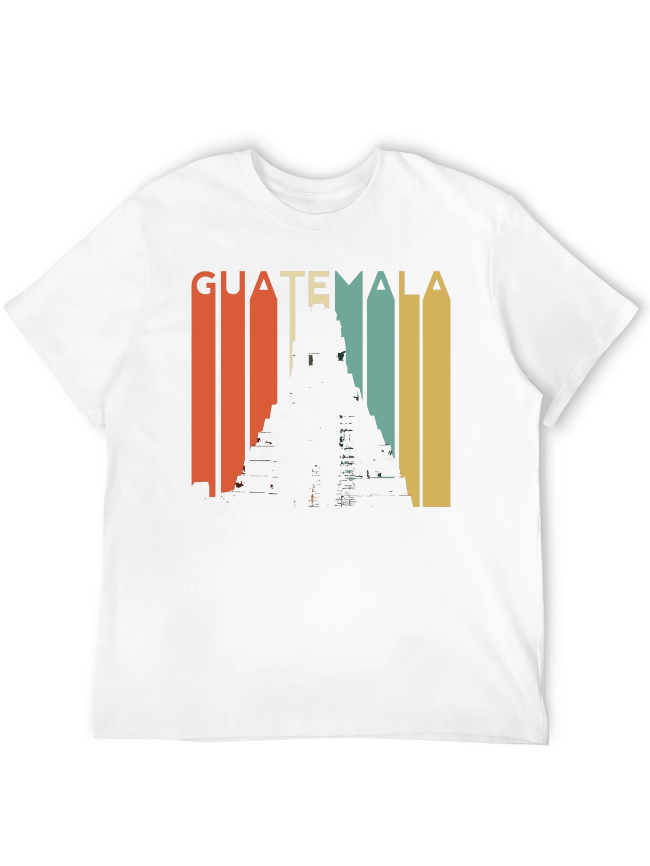 Guatemala Retro Tikal Temple Graphic Tee