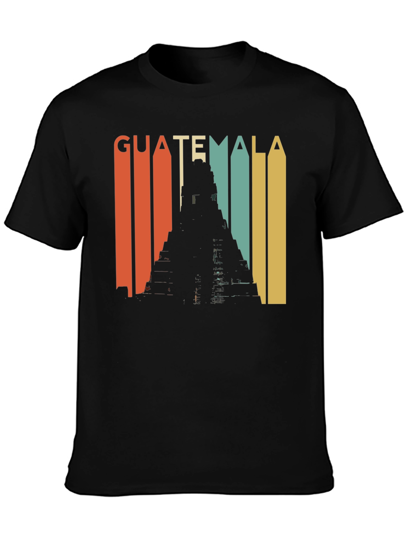 Guatemala Retro Tikal Temple Graphic Tee