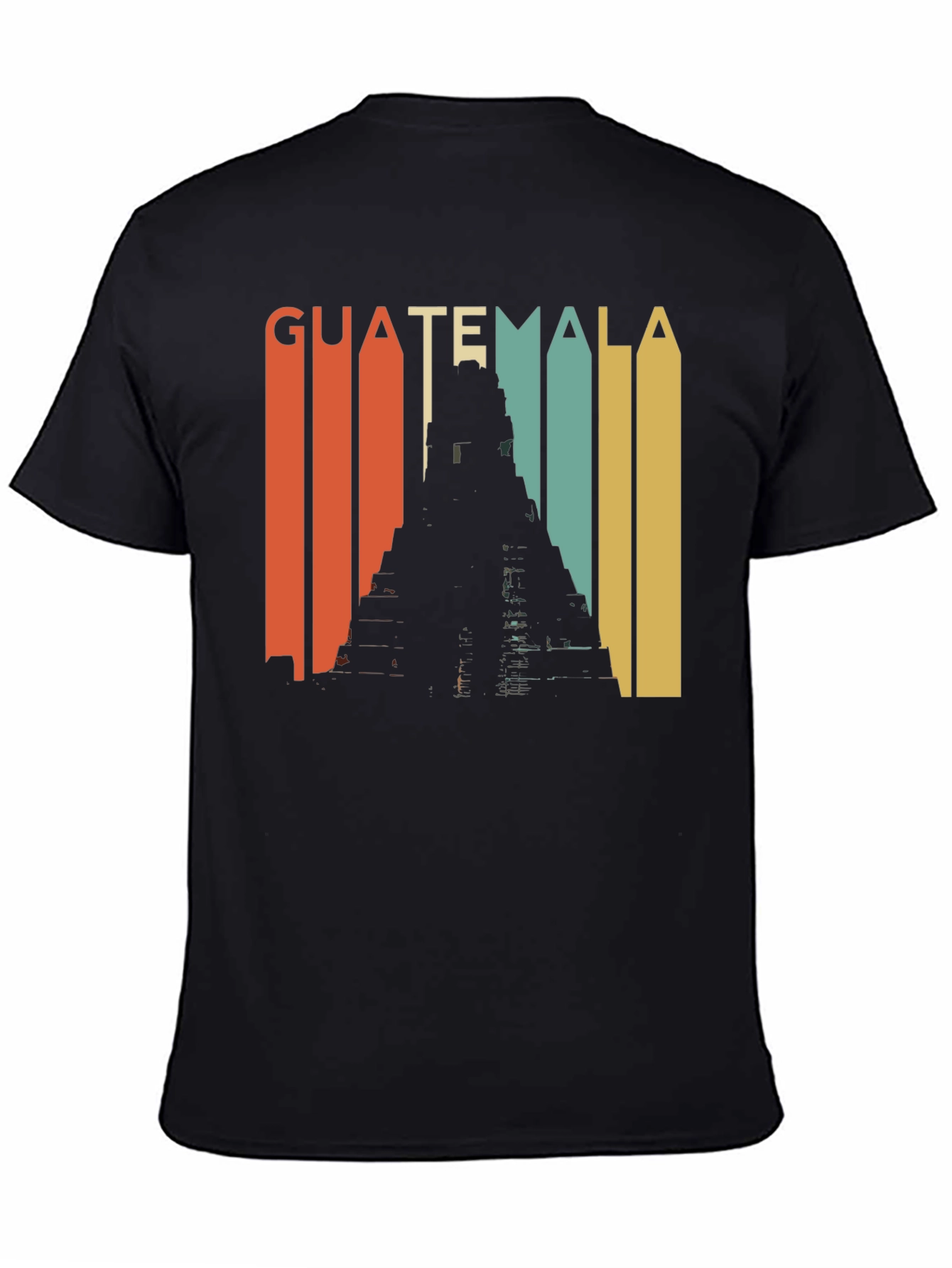 Guatemala Retro Tikal Temple Graphic Tee