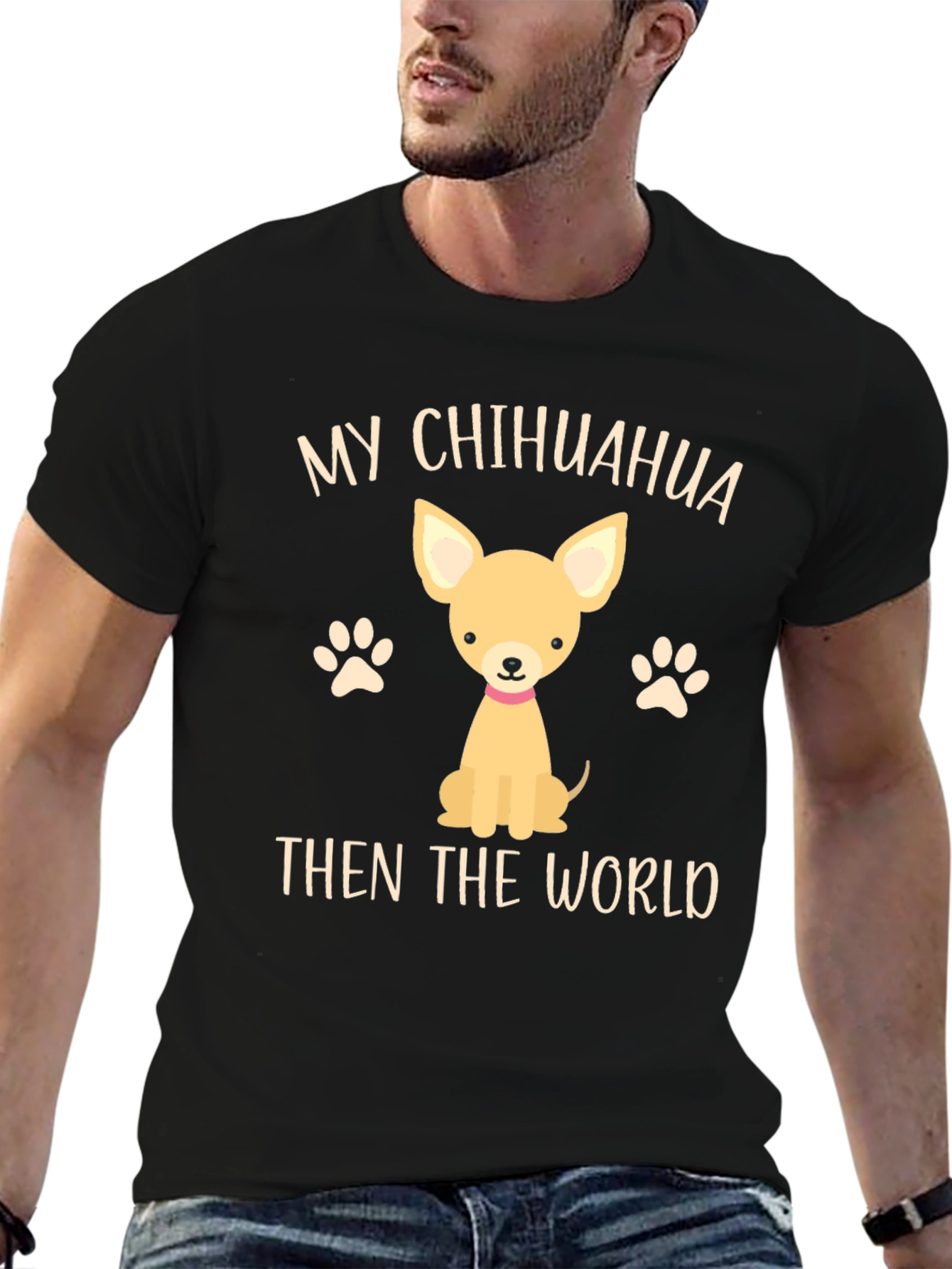 My Chihuahua Then The World Novelty T-Shirt