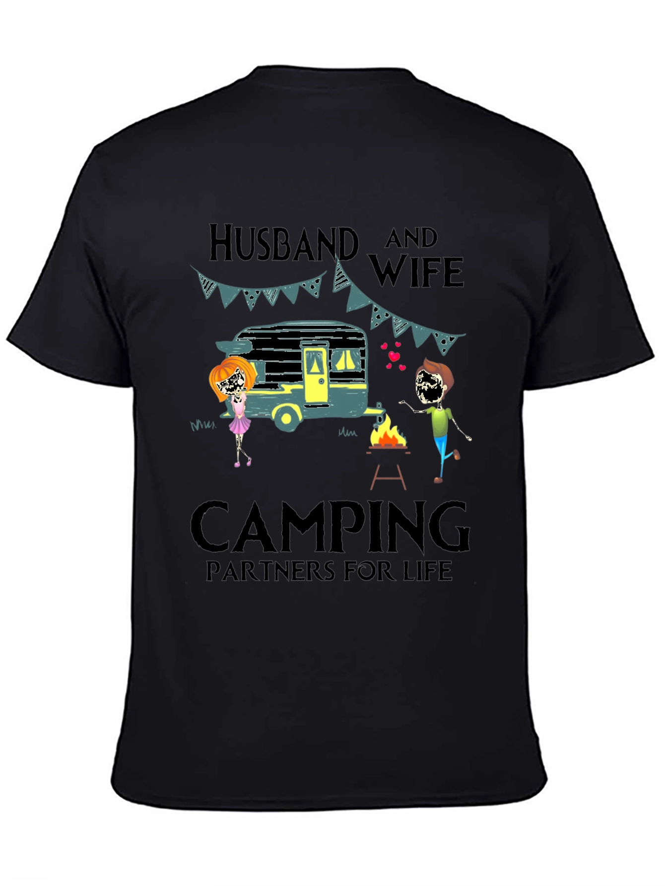 Husband & Wife Camping Partners Tee