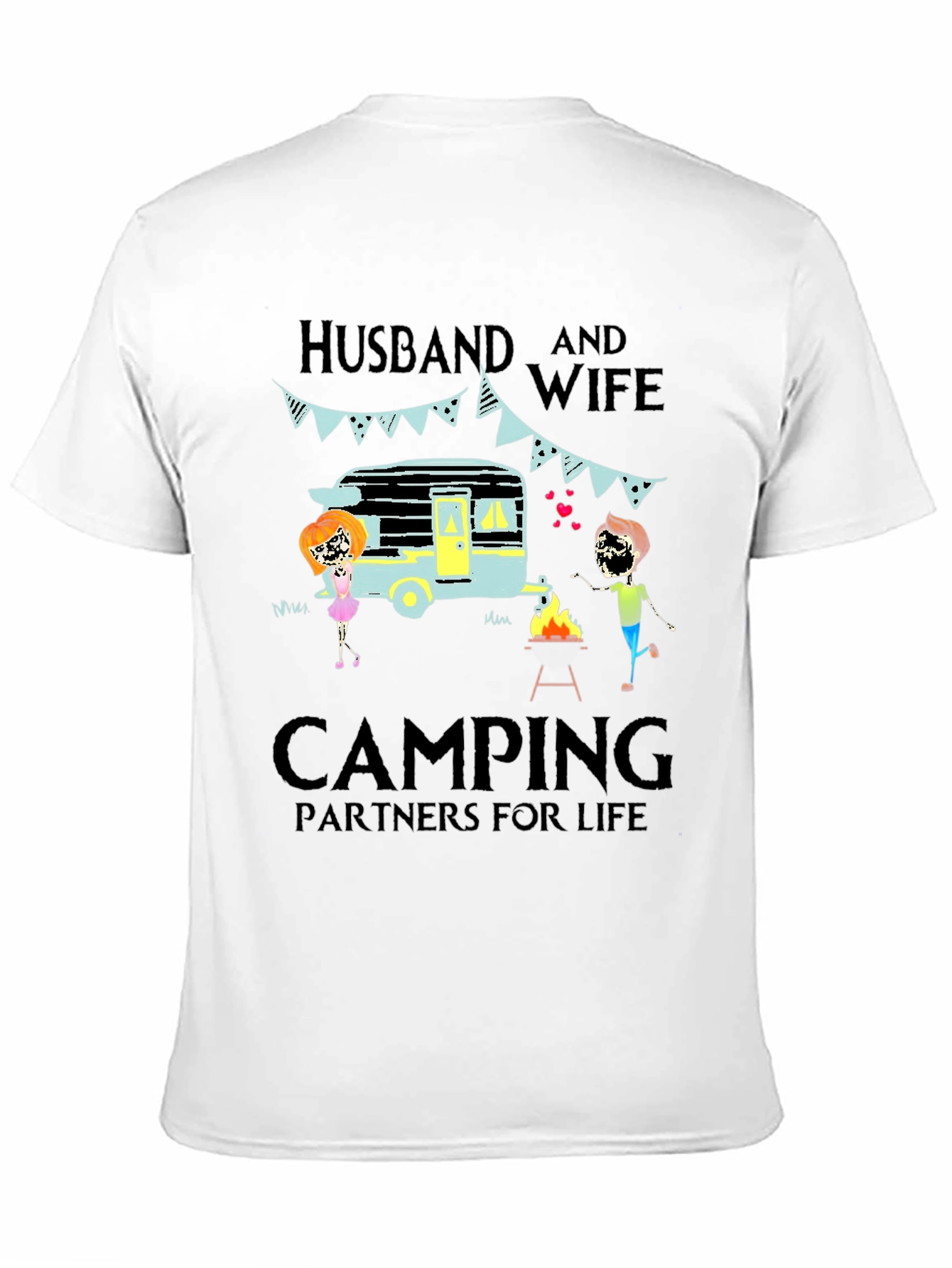 Husband & Wife Camping Partners Tee