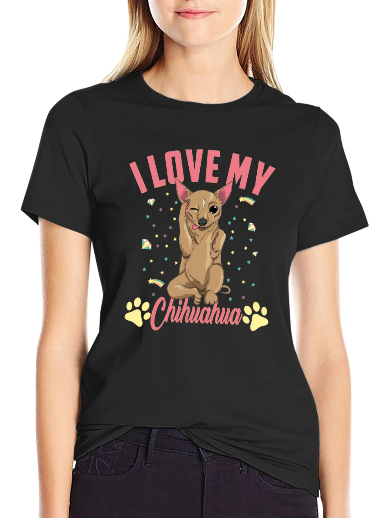 I Love My Chihuahua Graphic T-Shirt