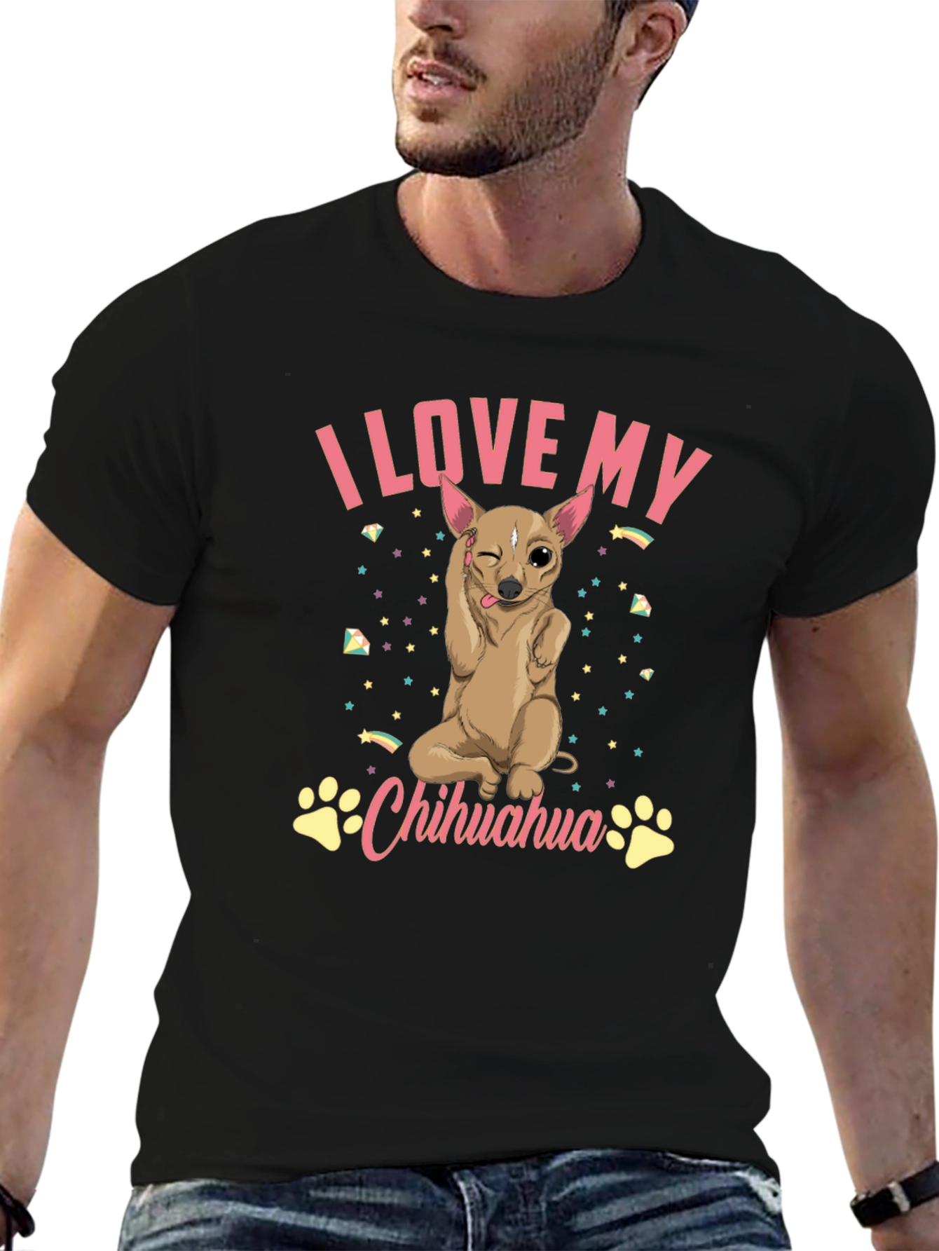 I Love My Chihuahua Graphic T-Shirt