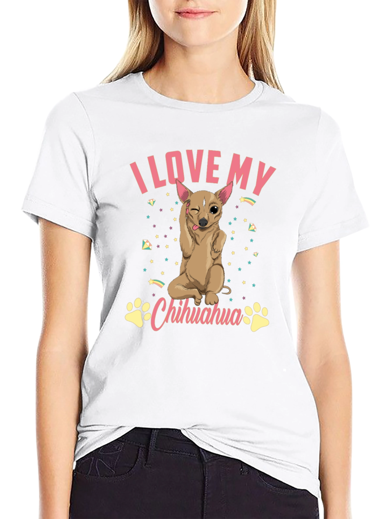 I Love My Chihuahua Graphic T-Shirt