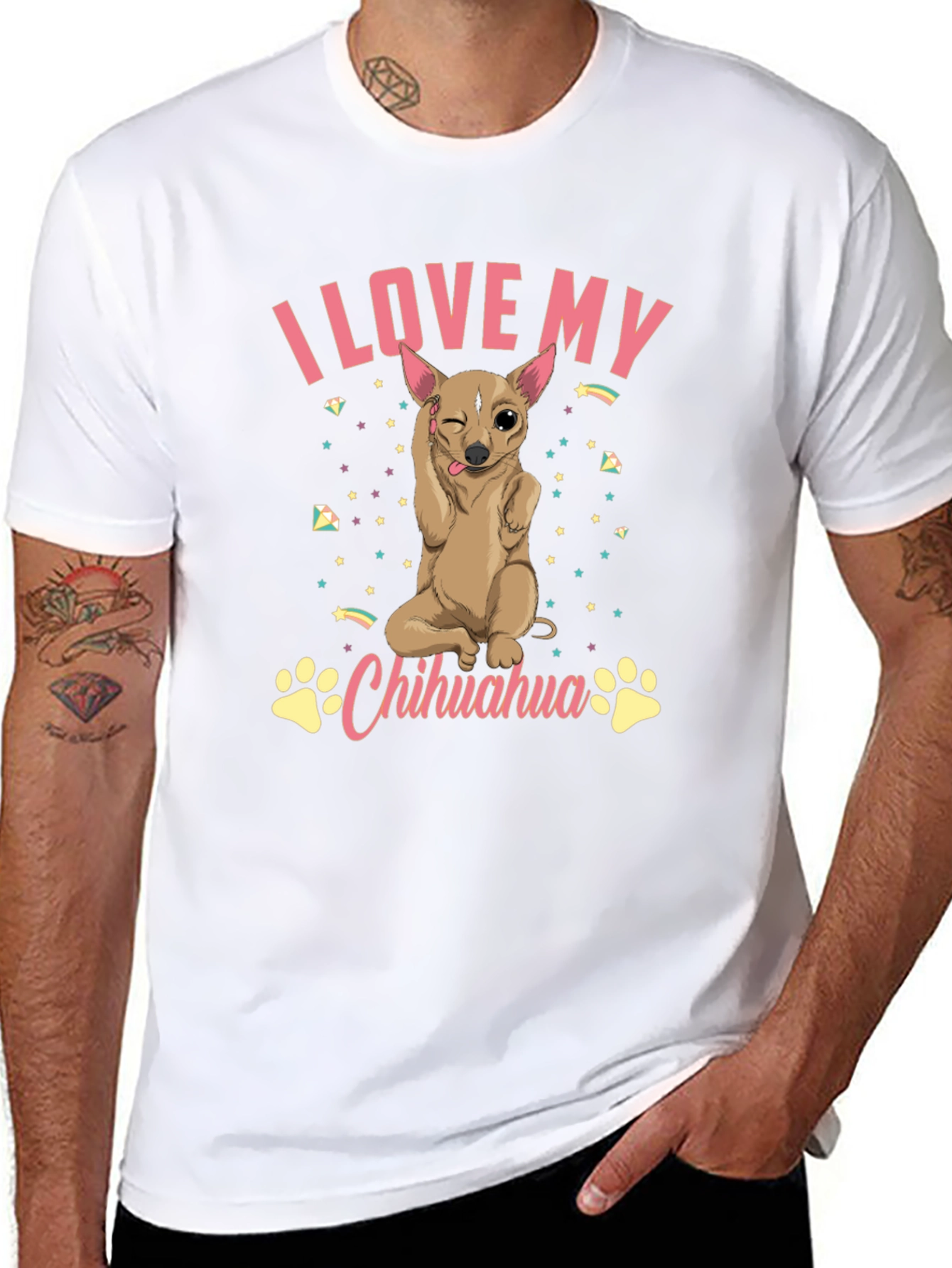 I Love My Chihuahua Graphic T-Shirt