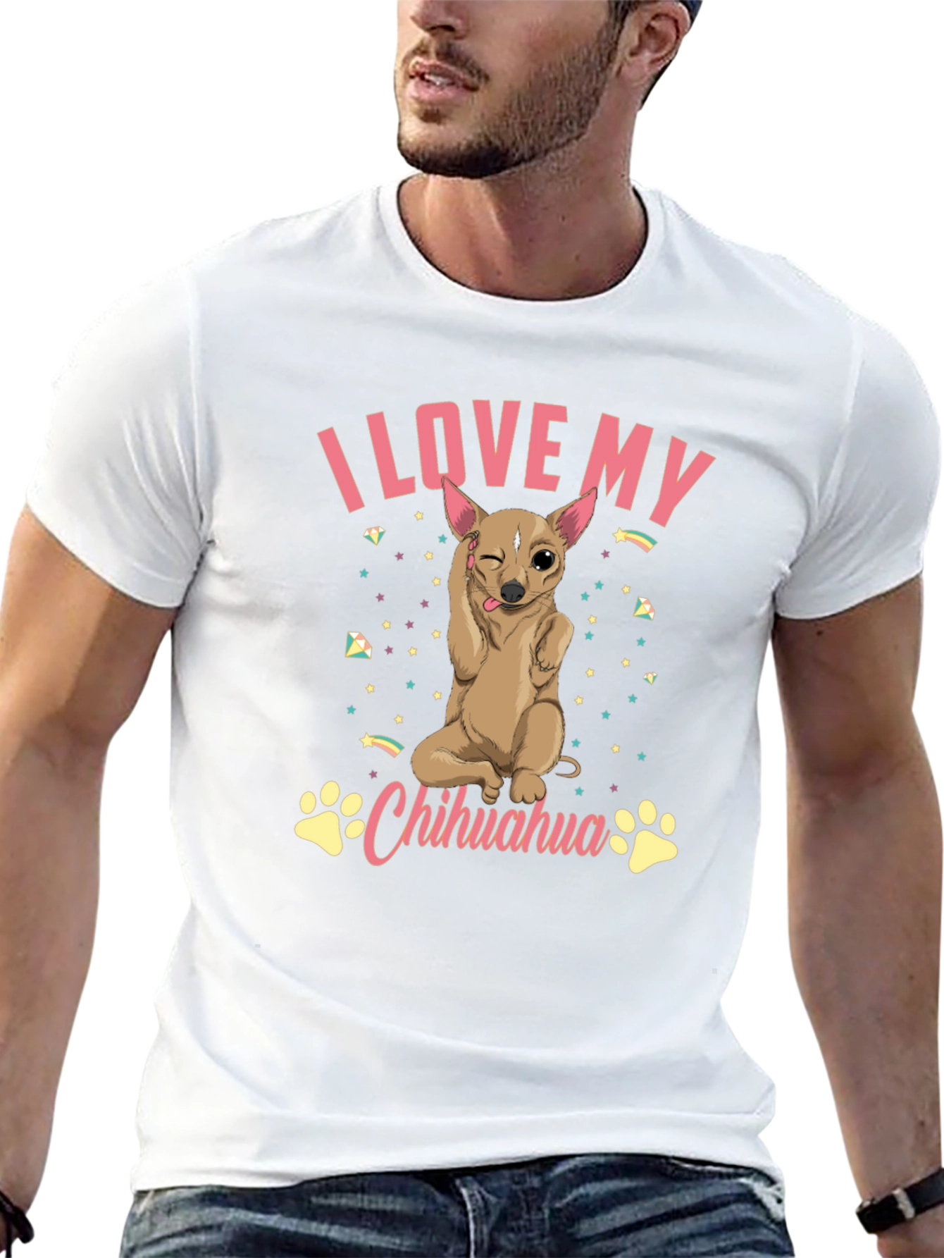 I Love My Chihuahua Graphic T-Shirt