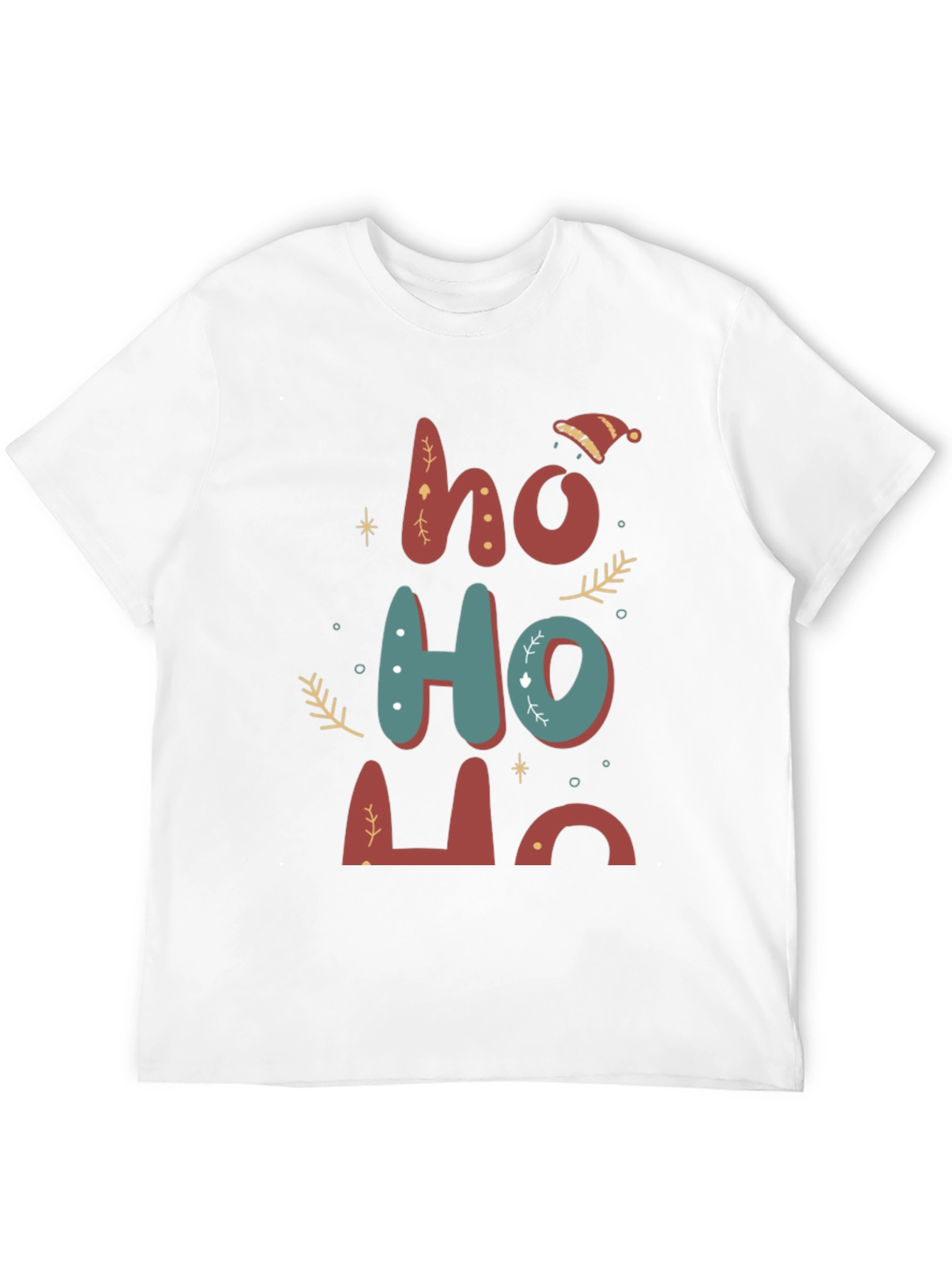 Festive Ho Ho Ho Christmas T-Shirt