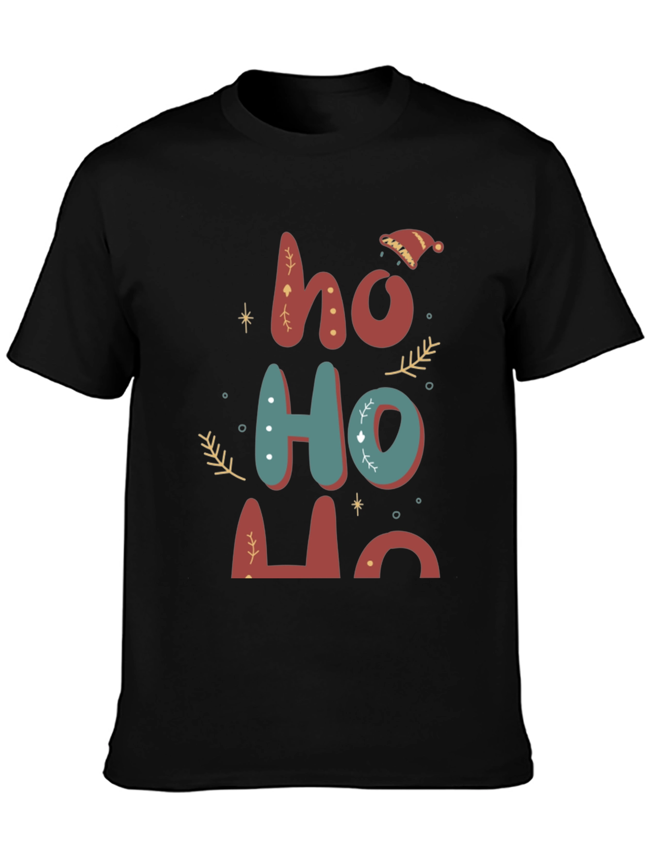 Festive Ho Ho Ho Christmas T-Shirt