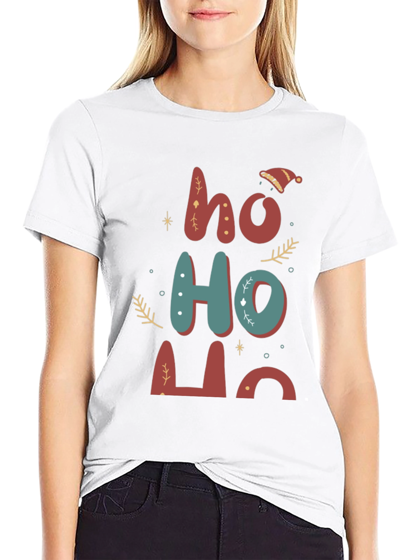 Festive Ho Ho Ho Christmas T-Shirt