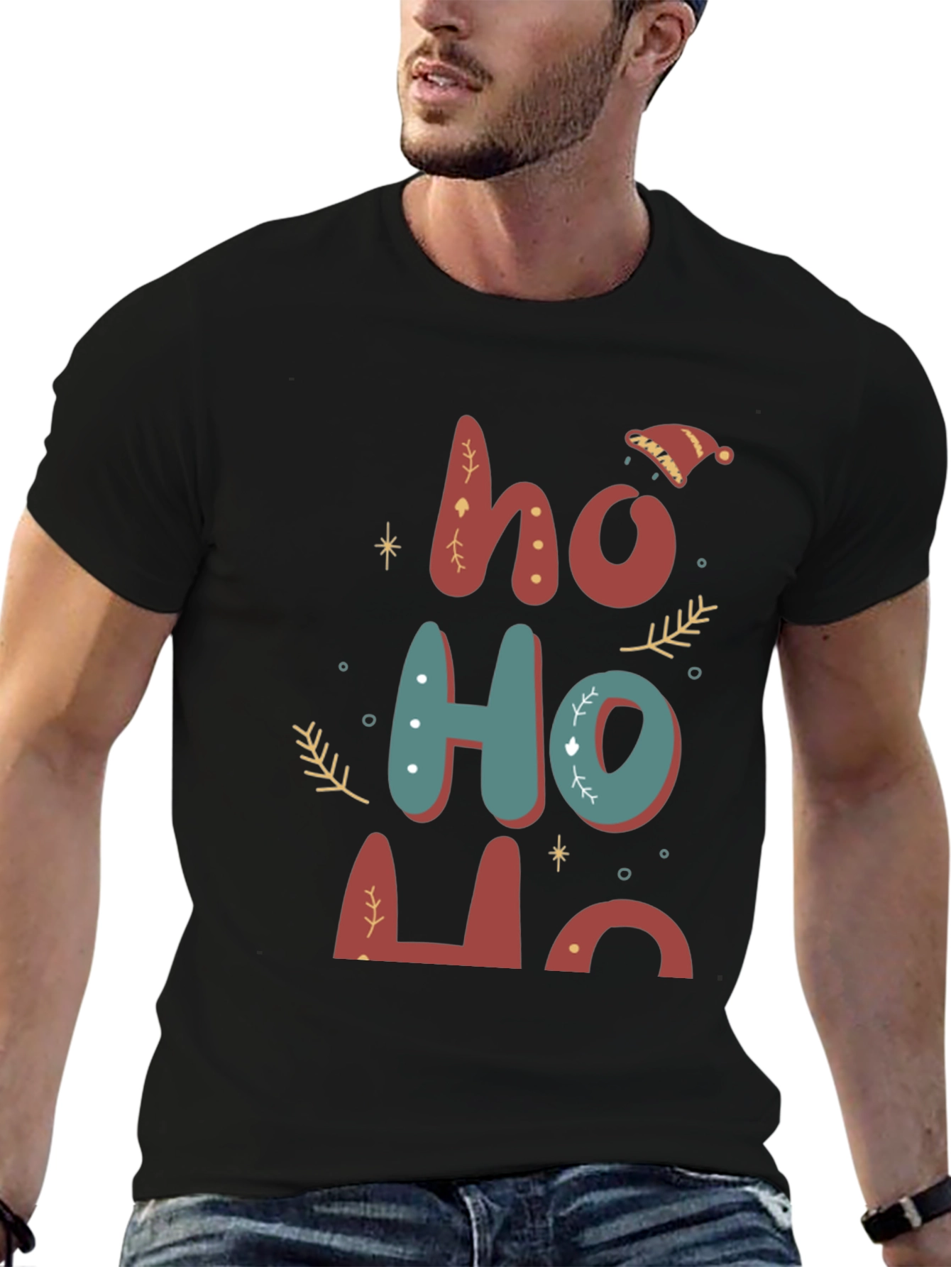Festive Ho Ho Ho Christmas T-Shirt