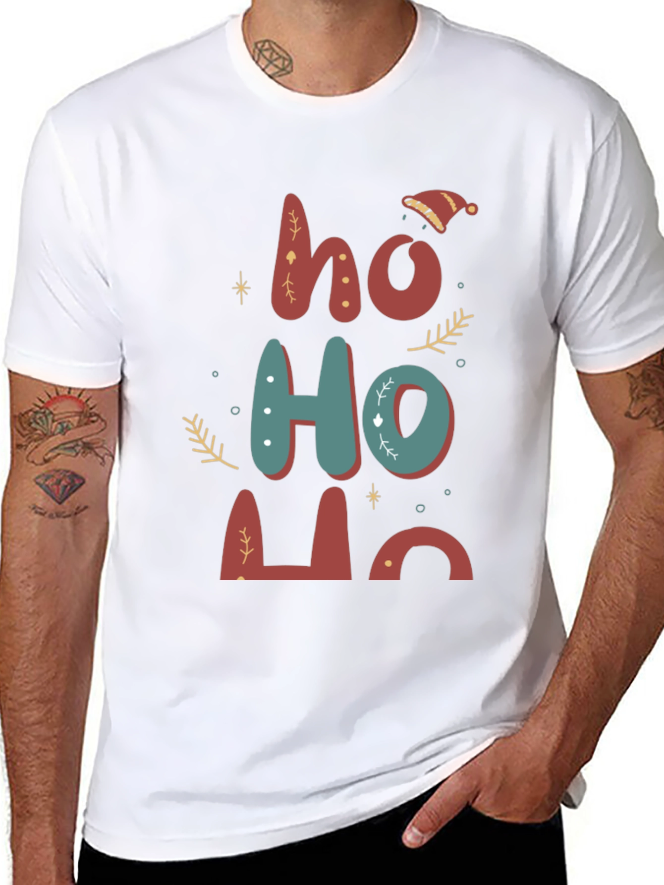 Festive Ho Ho Ho Christmas T-Shirt