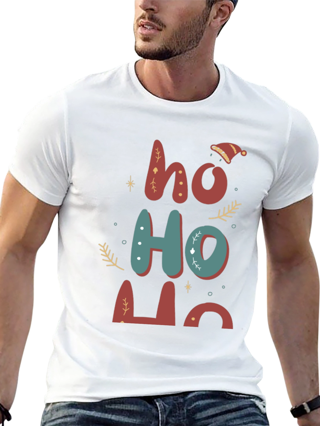 Festive Ho Ho Ho Christmas T-Shirt