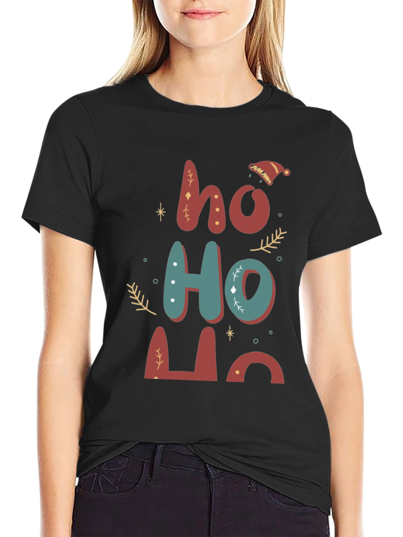Festive Ho Ho Ho Christmas T-Shirt