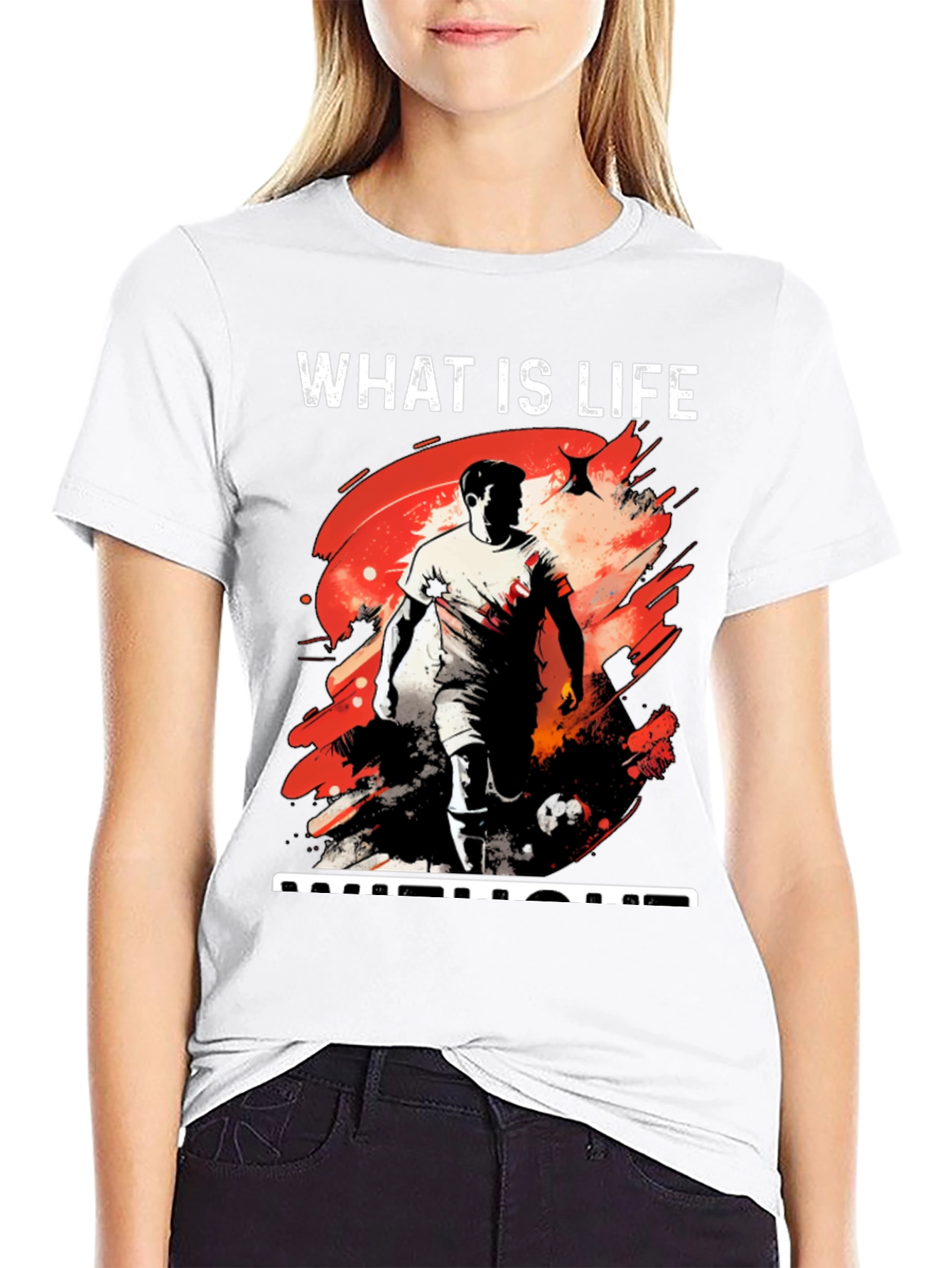 What is Life Football Graphic Tee