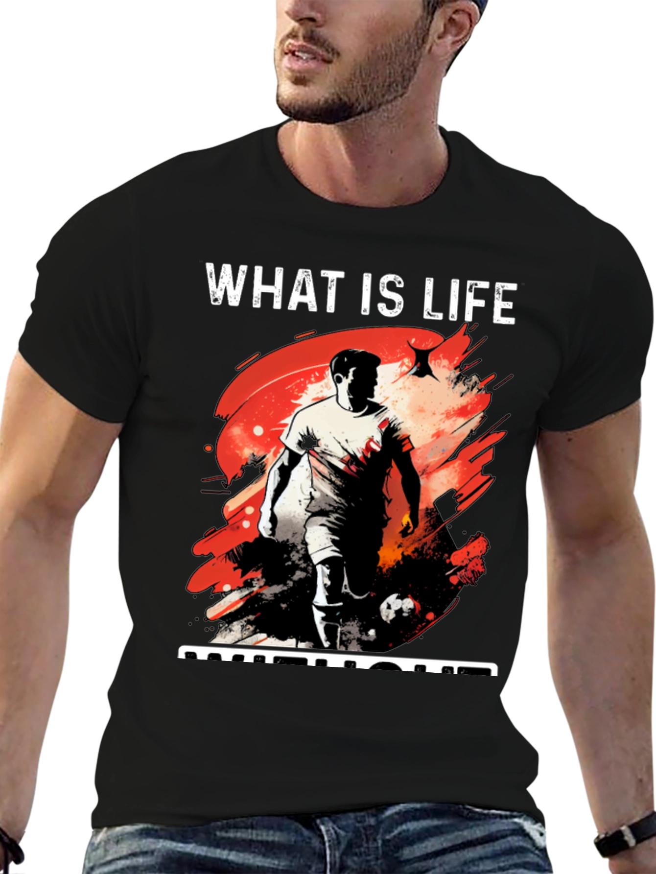 What is Life Football Graphic Tee