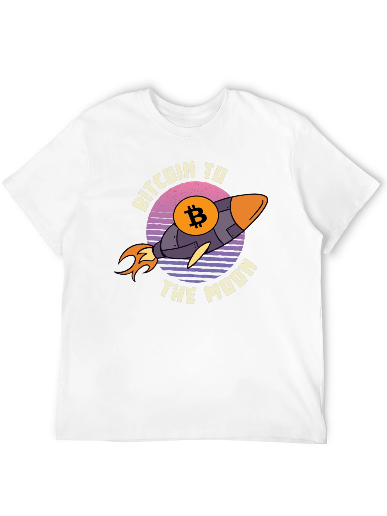 Bitcoin to the Moon Graphic Tee - Black
