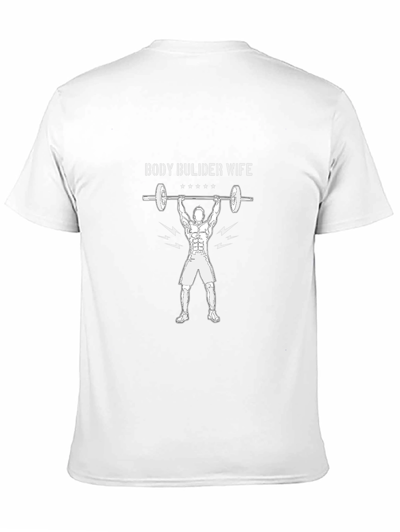 Bodybuilder Wife Graphic Tee - Black Cotton Blend