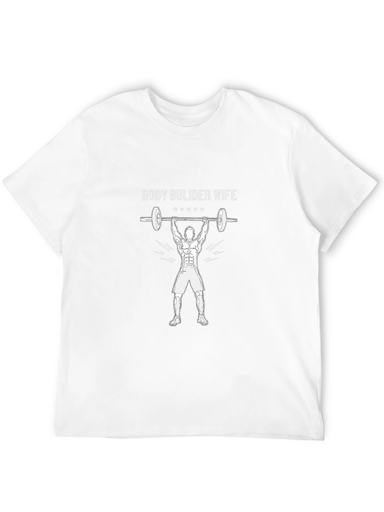 Bodybuilder Wife Graphic Tee - Black Cotton Blend