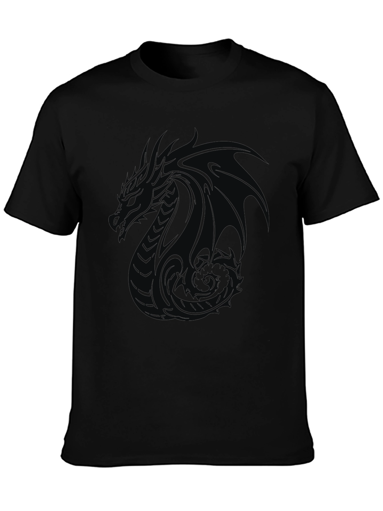 Dragon Graphic Black T-Shirt - Mens Style